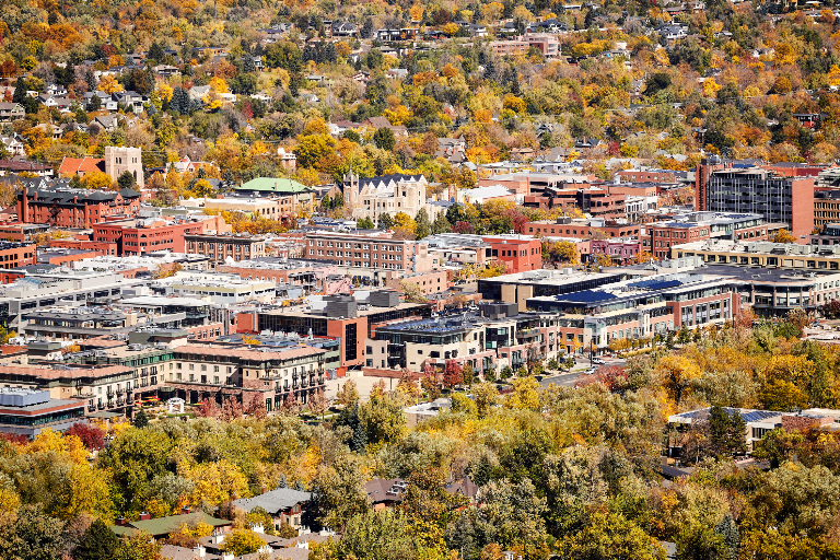 Boulder, Colorado — Pearl Street and the Flatirons